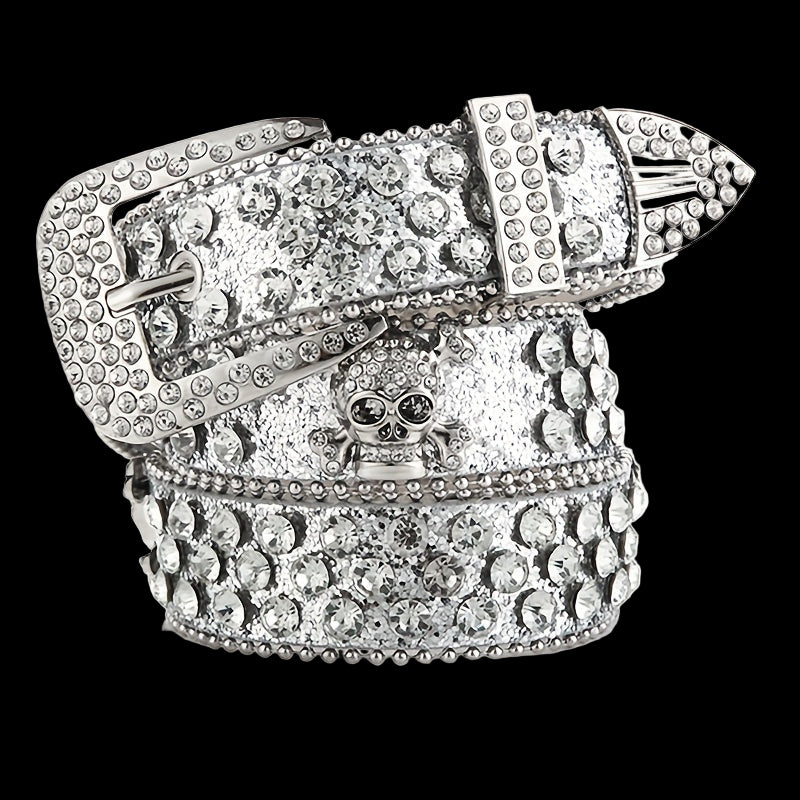 'SKULL STUDDED' BELT