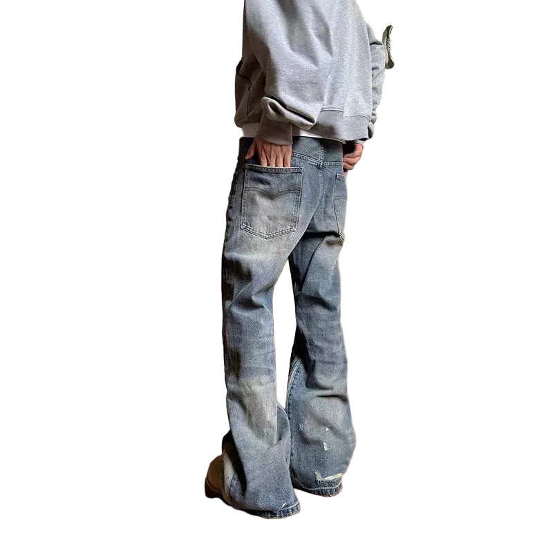 'DECONSTRUCTED' FLARED DENIM