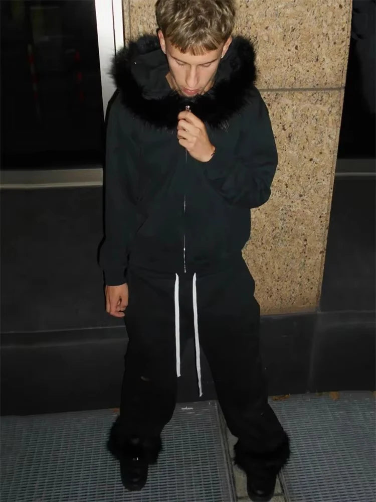 'BLACK FUR’ HOODIE