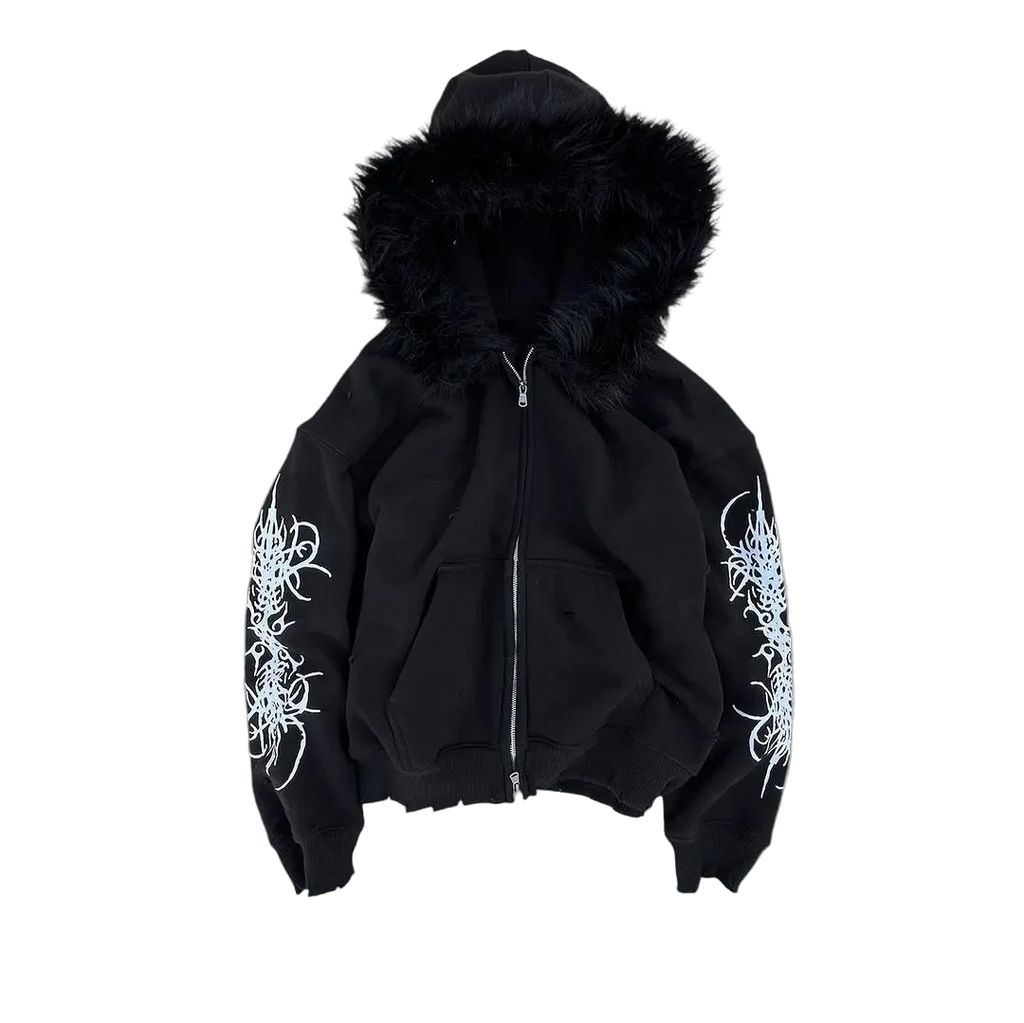 'TRIBAL FUR' HOODIE