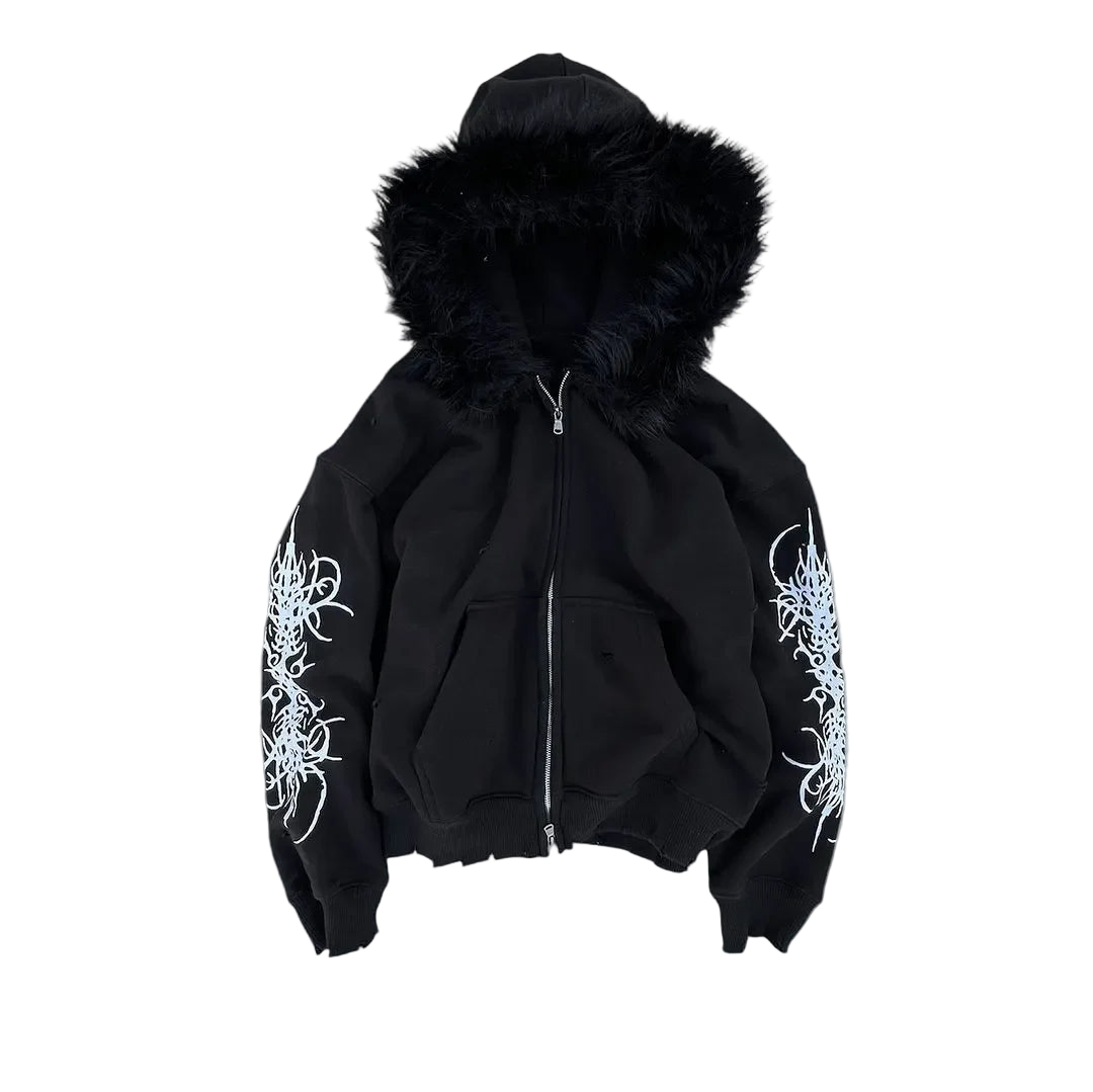 'TRIBAL FUR' HOODIE