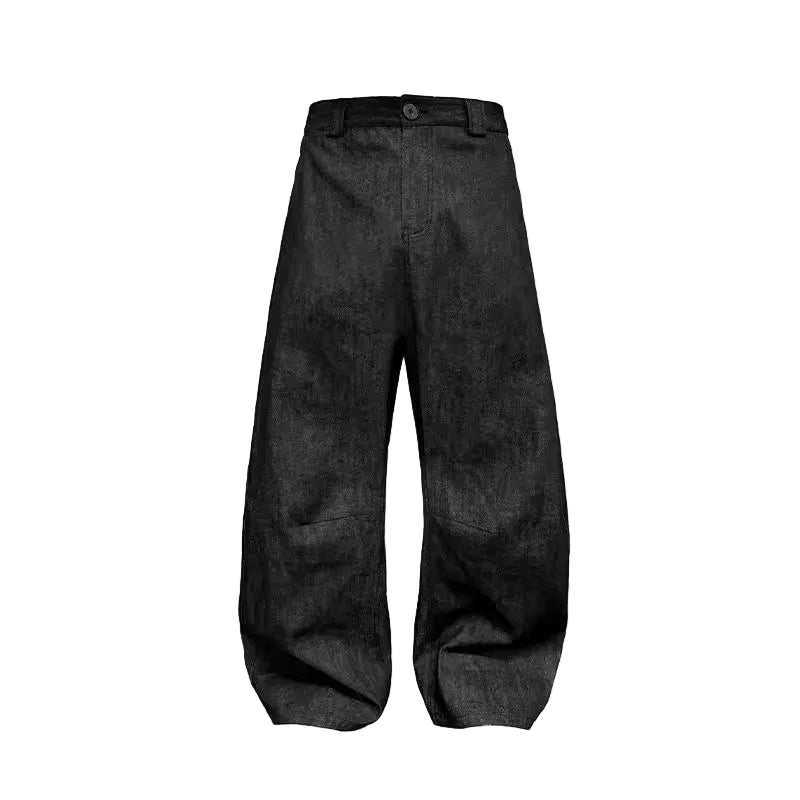"CHUNKY" BAGGY WAXED DENIM