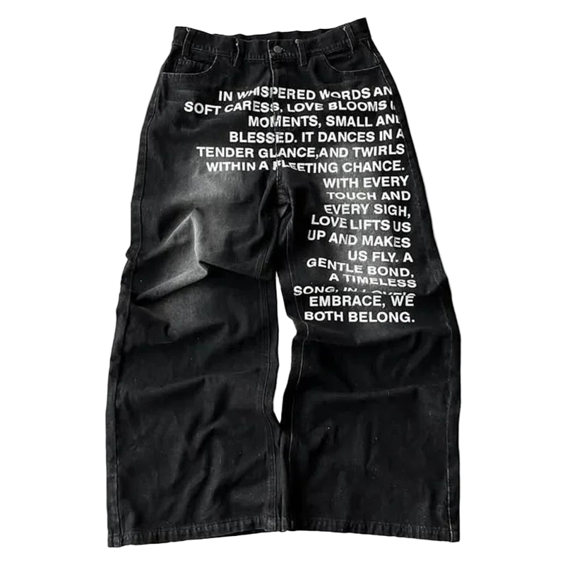 'LYRICS' BAGGY JEANS