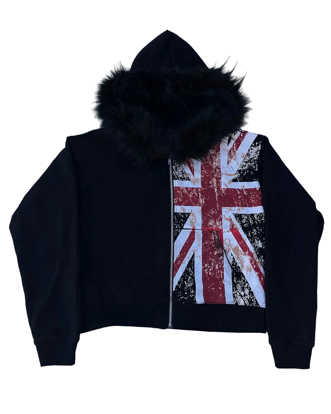‘UK‘ FUR HOODIE