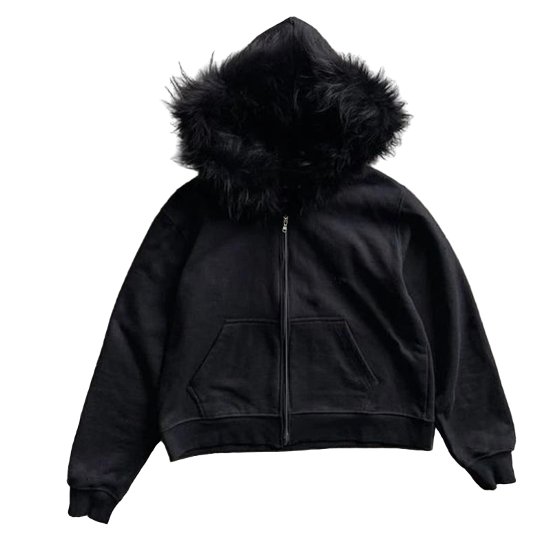 'BLACK FUR’ HOODIE