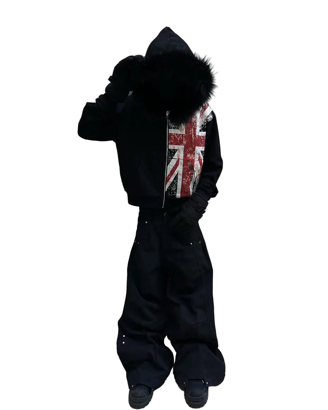 ‘UK‘ FUR HOODIE