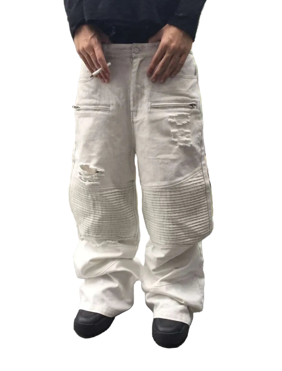 'TRIPLE WHITE' BAGGY DENIM