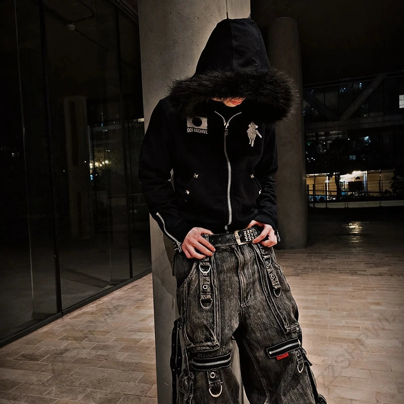 ‘JAPAN‘ FUR HOODIE