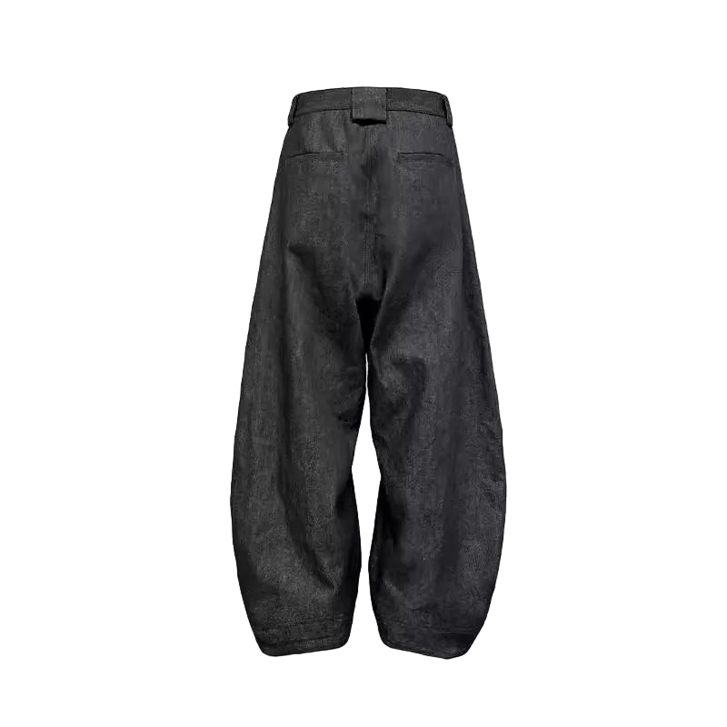 "CHUNKY" BAGGY WAXED DENIM