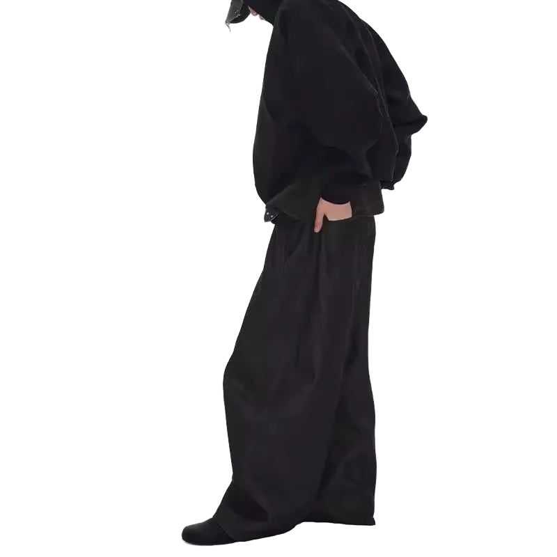 "CHUNKY" BAGGY WAXED DENIM